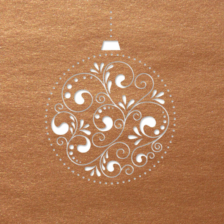 bauble decore copper