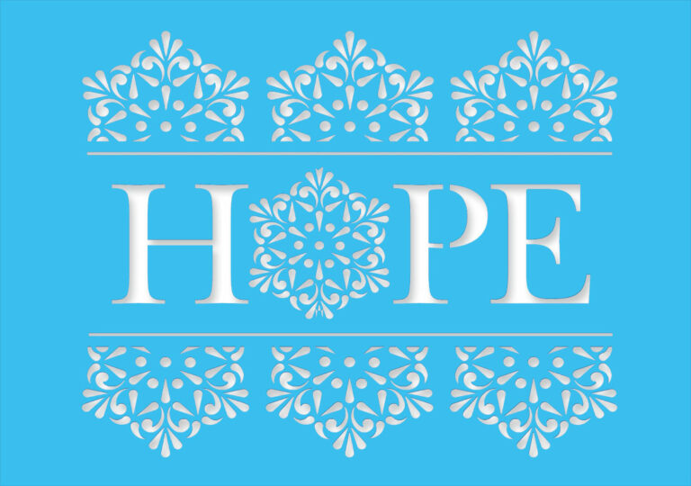 laser hope light blue