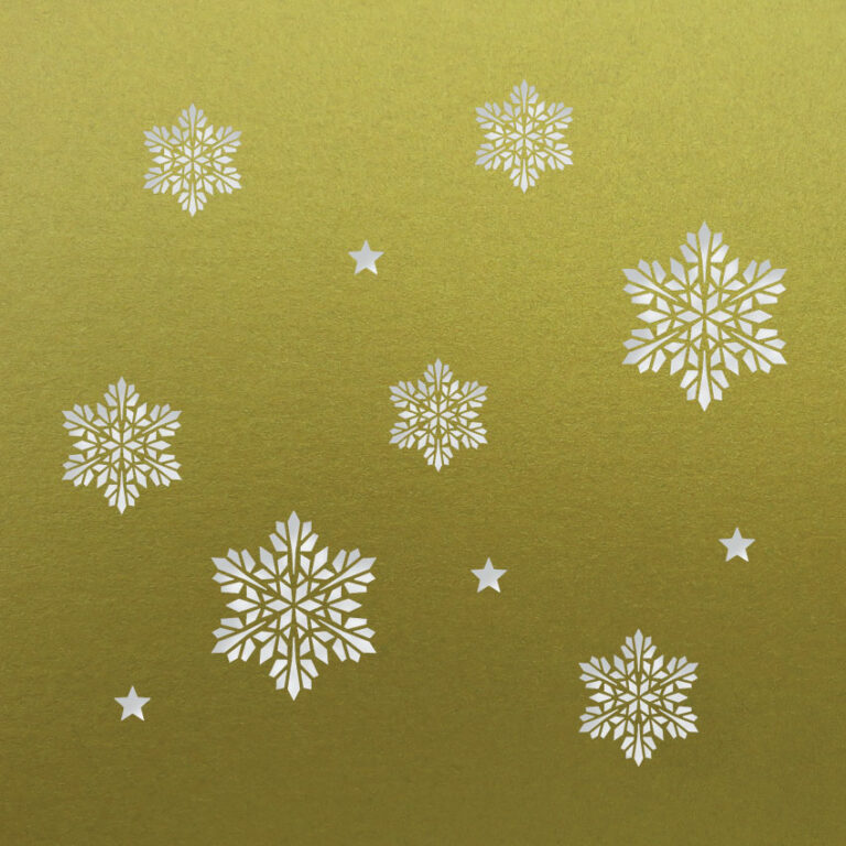 snowflake stars fine gold